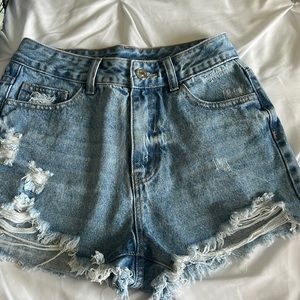 Brand new never worn denim shorts